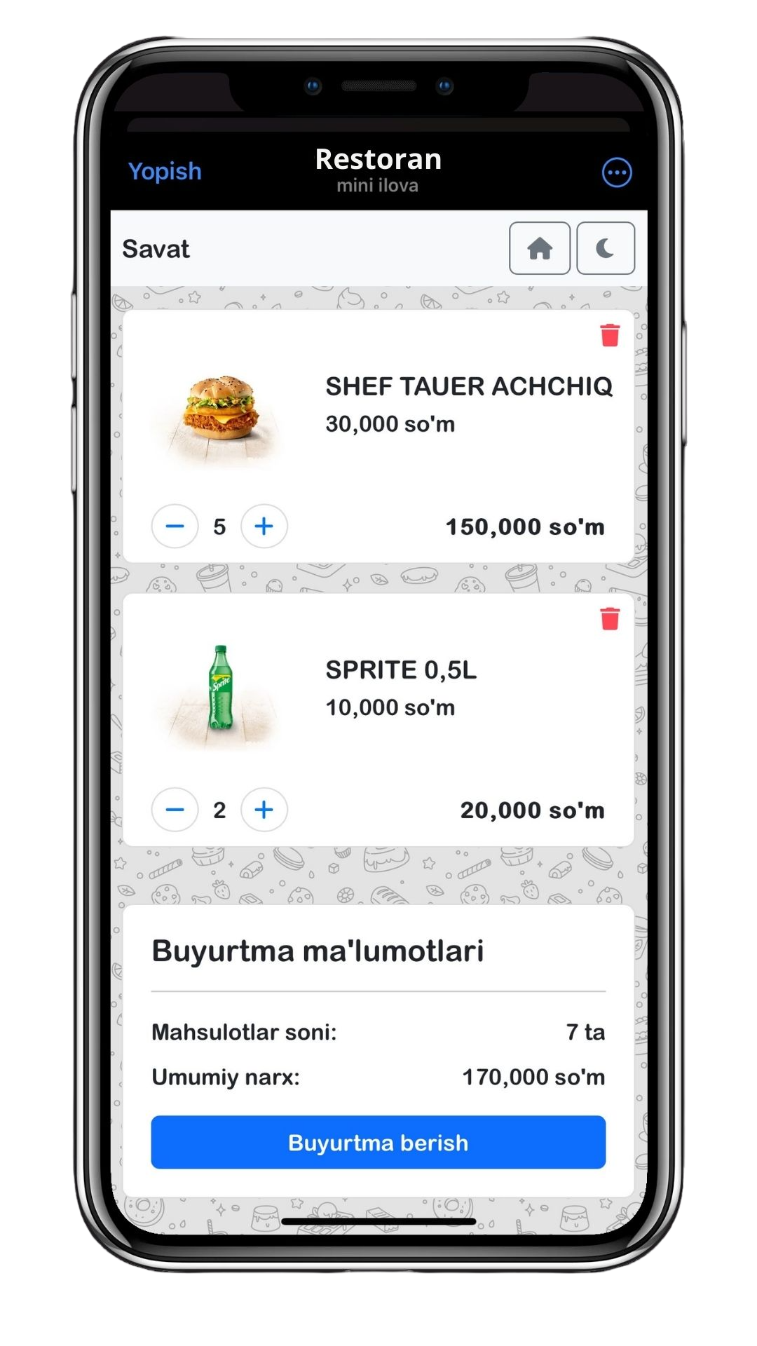 Telegram Bot Interface